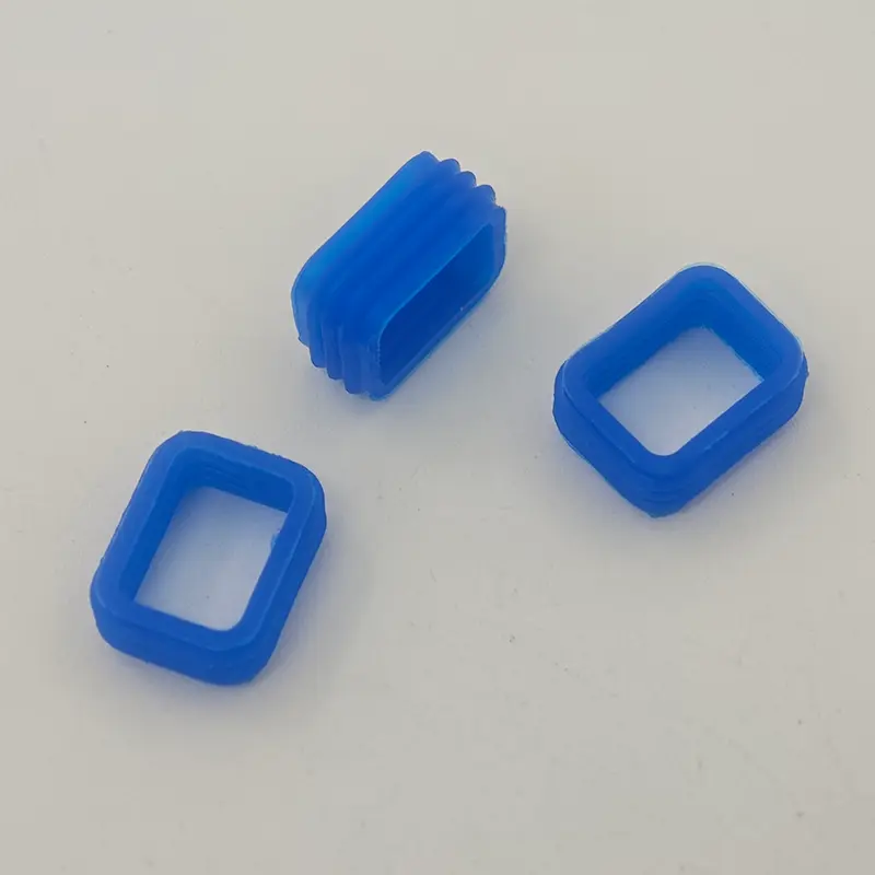 Blå 3 -veis silikongummi -kontaktpakning